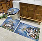 ALFOMBRA SET DE BAÑO DE 3 PIEZAS NAVIDAD CELESTE 2025- POR MAYOR - Miniatura 5