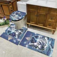ALFOMBRA SET DE BAÑO DE 3 PIEZAS NAVIDAD CELESTE 2025- POR MAYOR - Miniatura 6