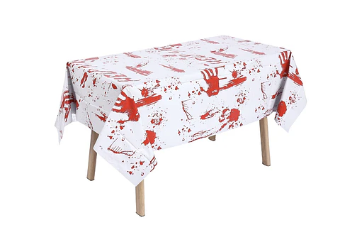 MANTEL DE PLÁSTICO REUTILIZABLE DE HALLOWEEN 137x183CM- POR MAYOR