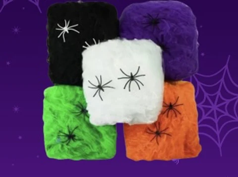 TELA DE ARAÑA COLORES 20G- POR MAYOR