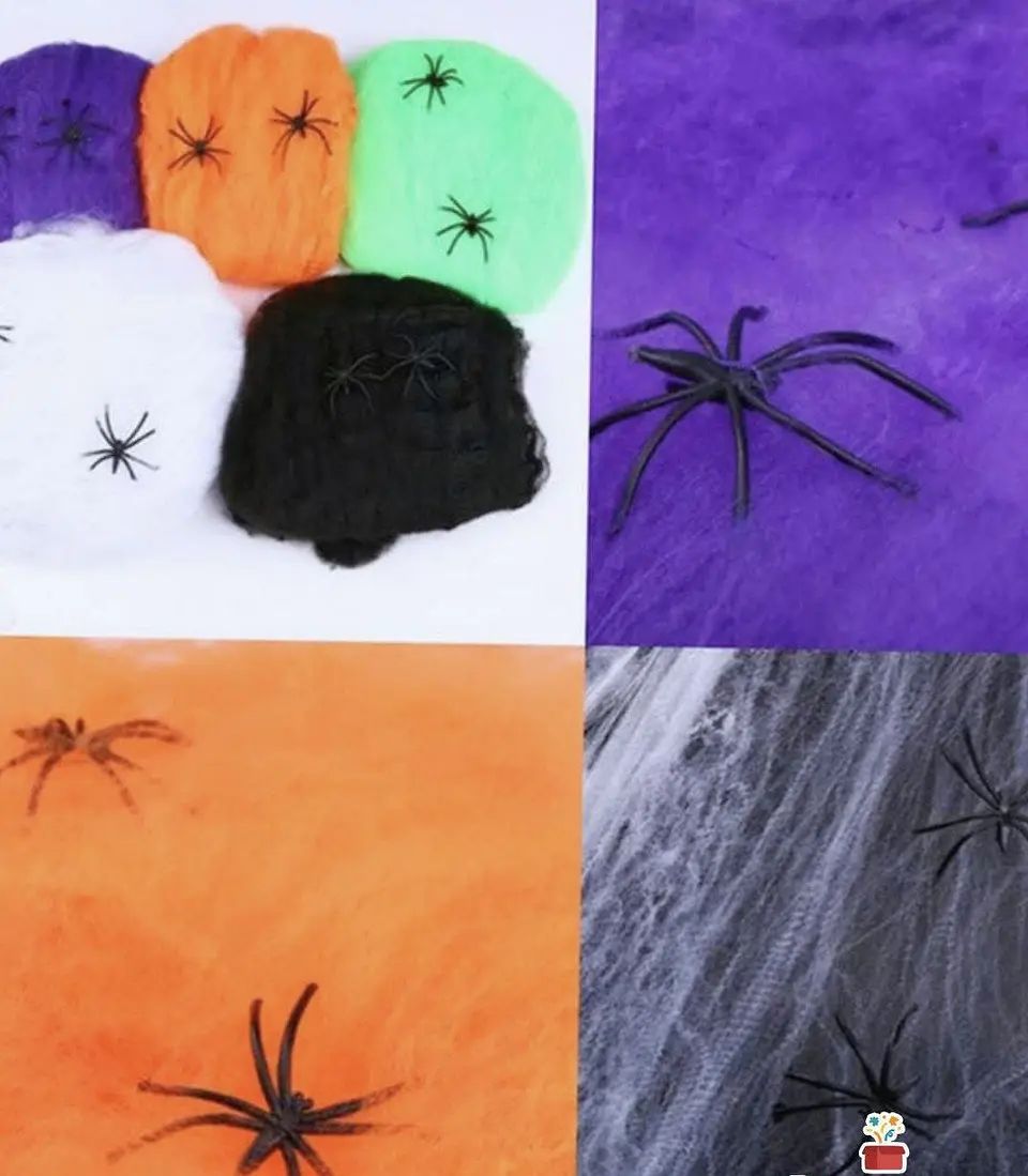 TELA DE ARAÑA COLORES 20G- POR MAYOR 1
