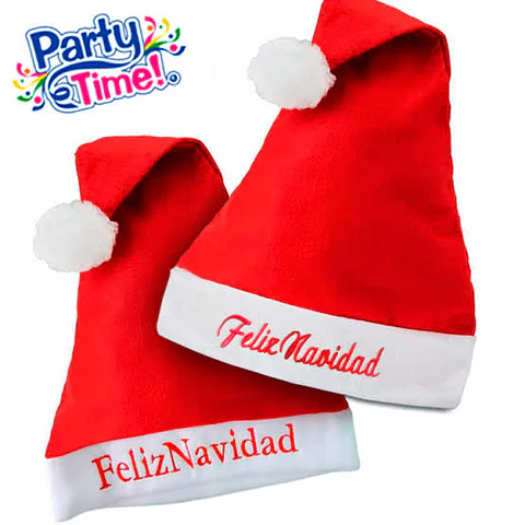 DOCENA DE GORRO NAVIDAD CLÁSICO - POR MAYOR