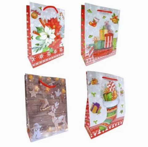 UNIDAD BOLSA DE REGALO NAVIDAD XL 56x40x13CM - POR MAYOR