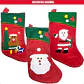 DOCENA ADORNO BOTA COLGANTE NAVIDAD GRANDE 20x41CM- POR MAYOR - Miniatura 3