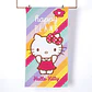 TOALLA PLAYA 70x140CM + BOLSO HELLO KITTY ARCOÍRIS SANRIO ORIGINAL CALIDAD MICROFIBRA - POR MAYOR - Miniatura 1