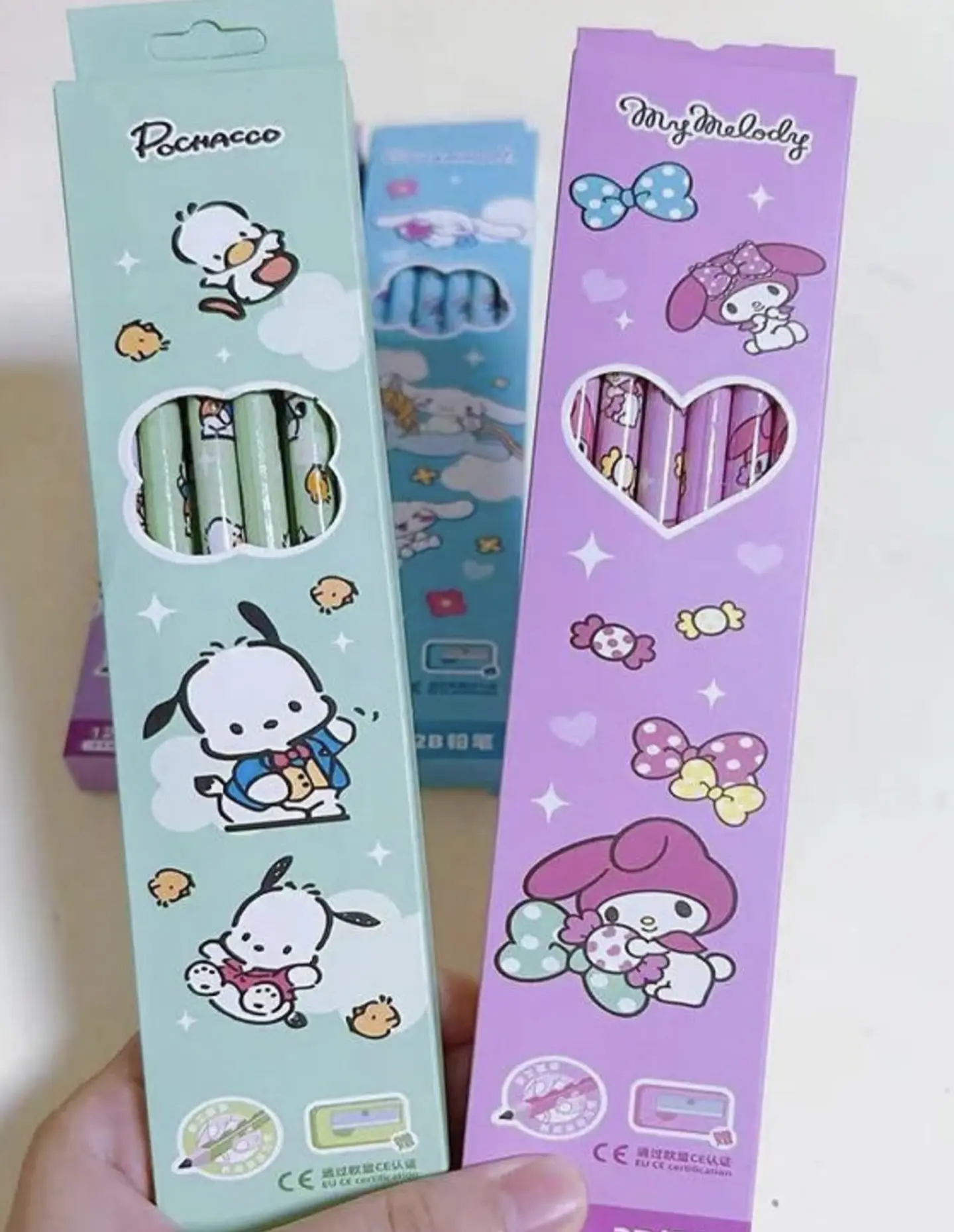 SET 12 LÁPIZ GRAFITO 2B CON GOMA SANRIO - POR MAYOR 8