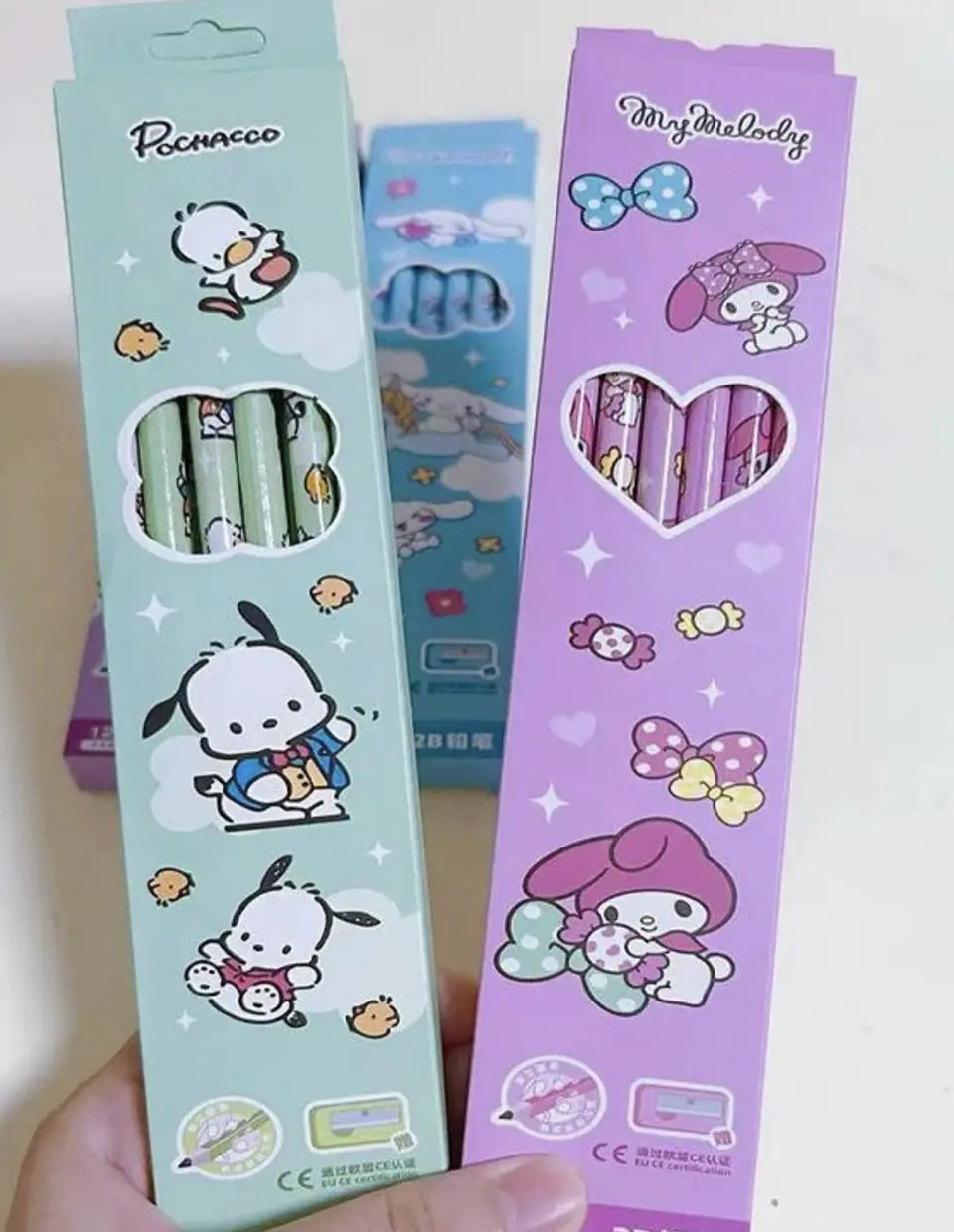 SET 12 LÁPIZ GRAFITO 2B CON GOMA SANRIO - POR MAYOR 8