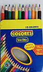 SET DE 12 COLORES CORTO 8.5CM NEW ELITE - POR MAYOR - Miniatura 4
