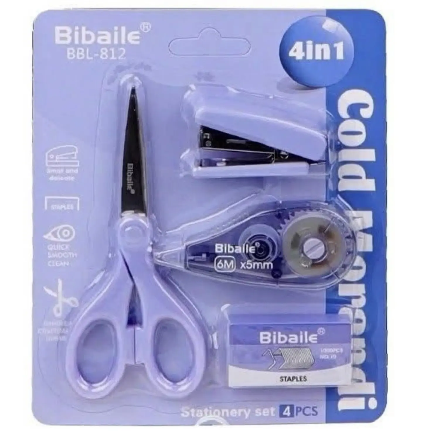 SET ESCOLAR 4EN1 TIJERA-CORCHETERO-CORRECTOR CINTA-CORCHETES- POR MAYOR 1