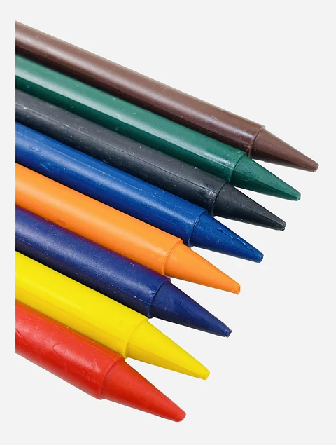 LAPIZ DE CERA 8 COLORES GY- POR MAYOR