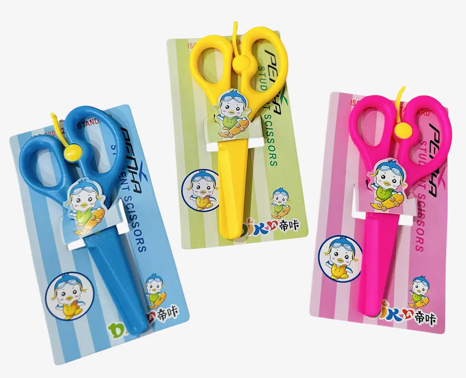 TIJERA PRE ESCOLAR PLASTICA CON SEGURO- POR MAYOR 5