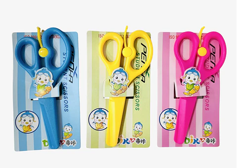 TIJERA PRE ESCOLAR PLASTICA CON SEGURO- POR MAYOR