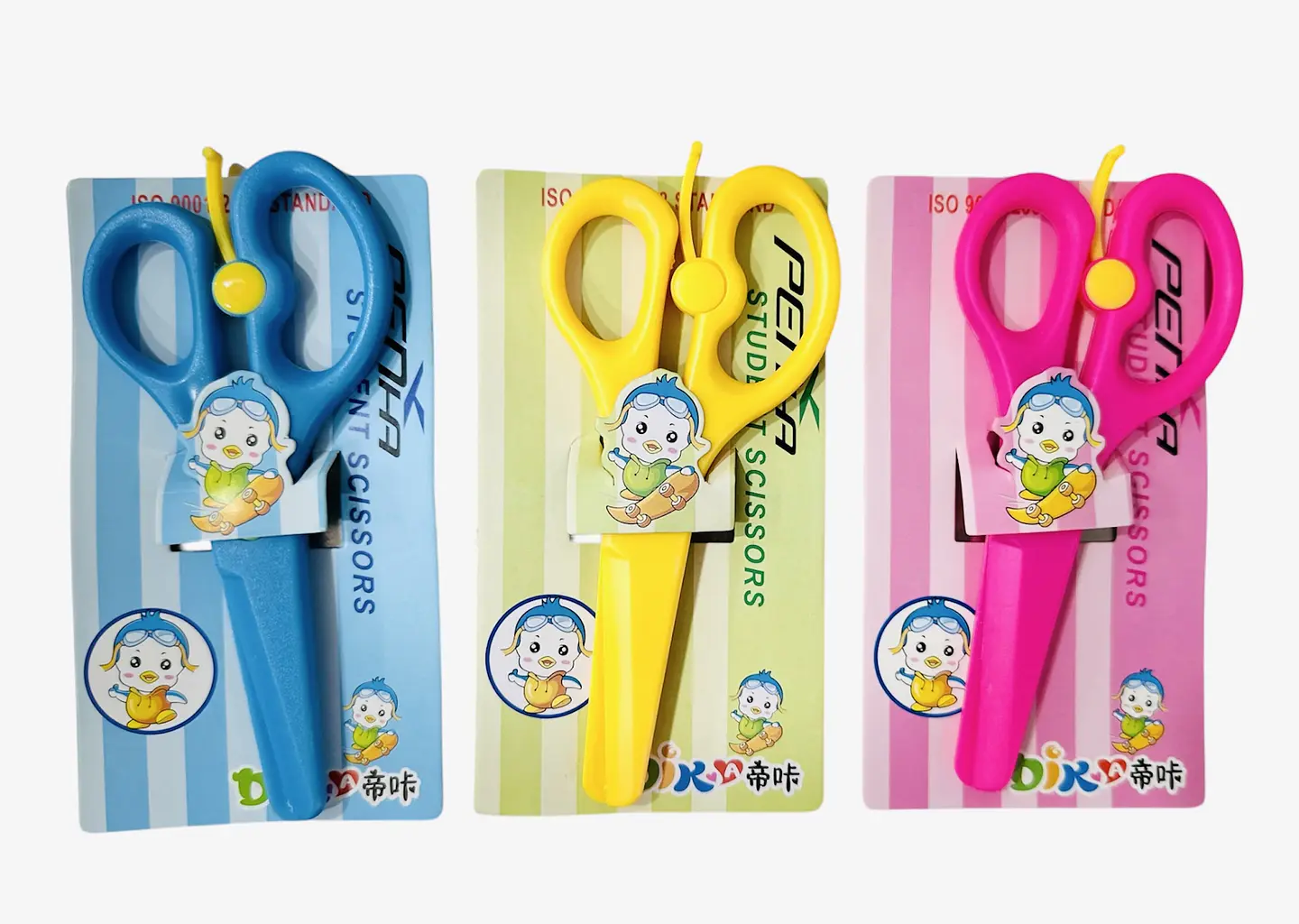 TIJERA PRE ESCOLAR PLASTICA CON SEGURO- POR MAYOR 1