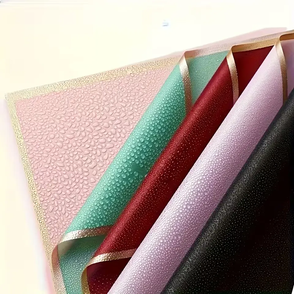 PAPEL COREANO CON BORDE DORADO PQTE 20 PZS - POR MAYOR 8