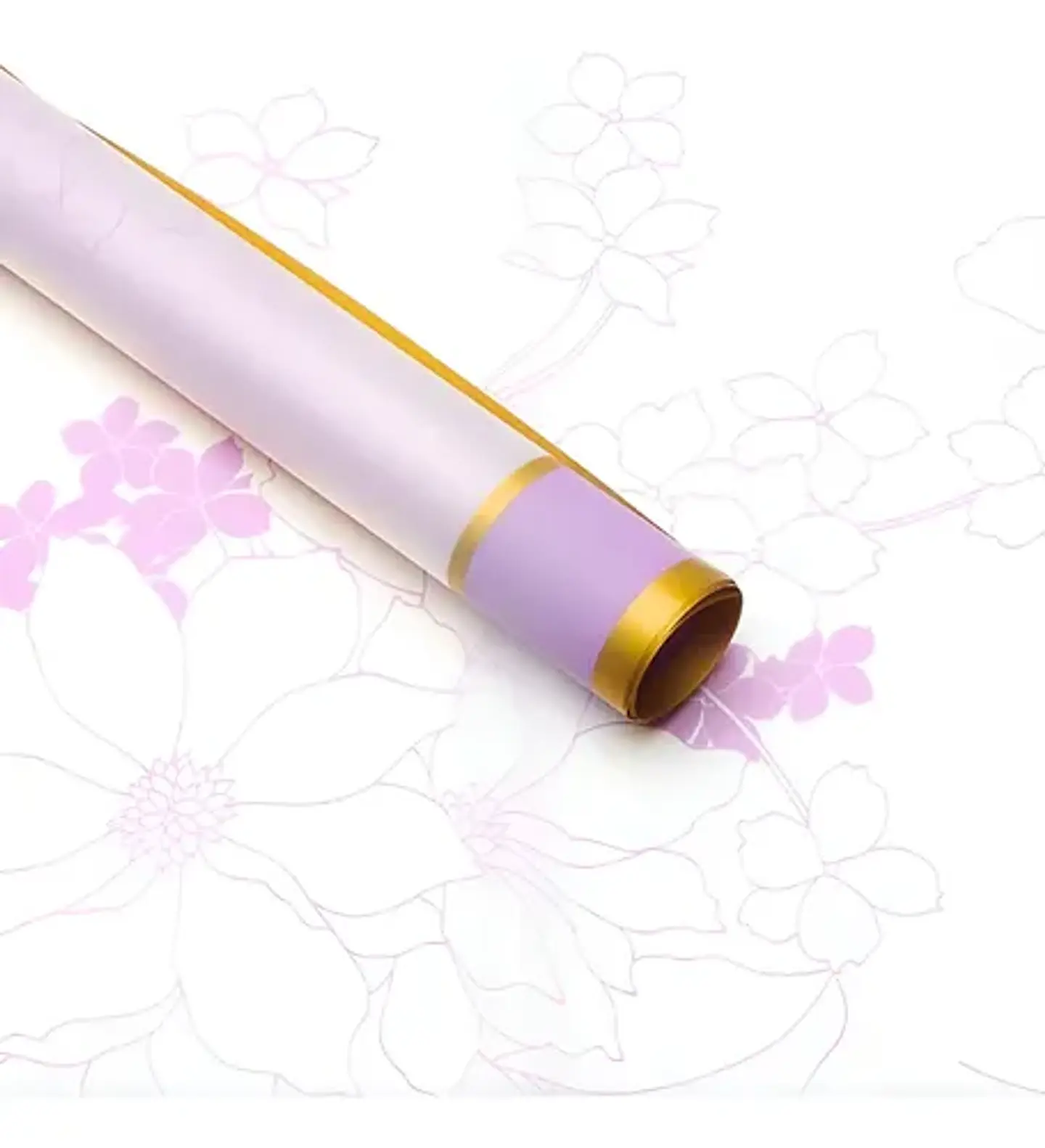 PAPEL COREANO CON DISEÑO Y BORDE DORADO - POR MAYOR 4