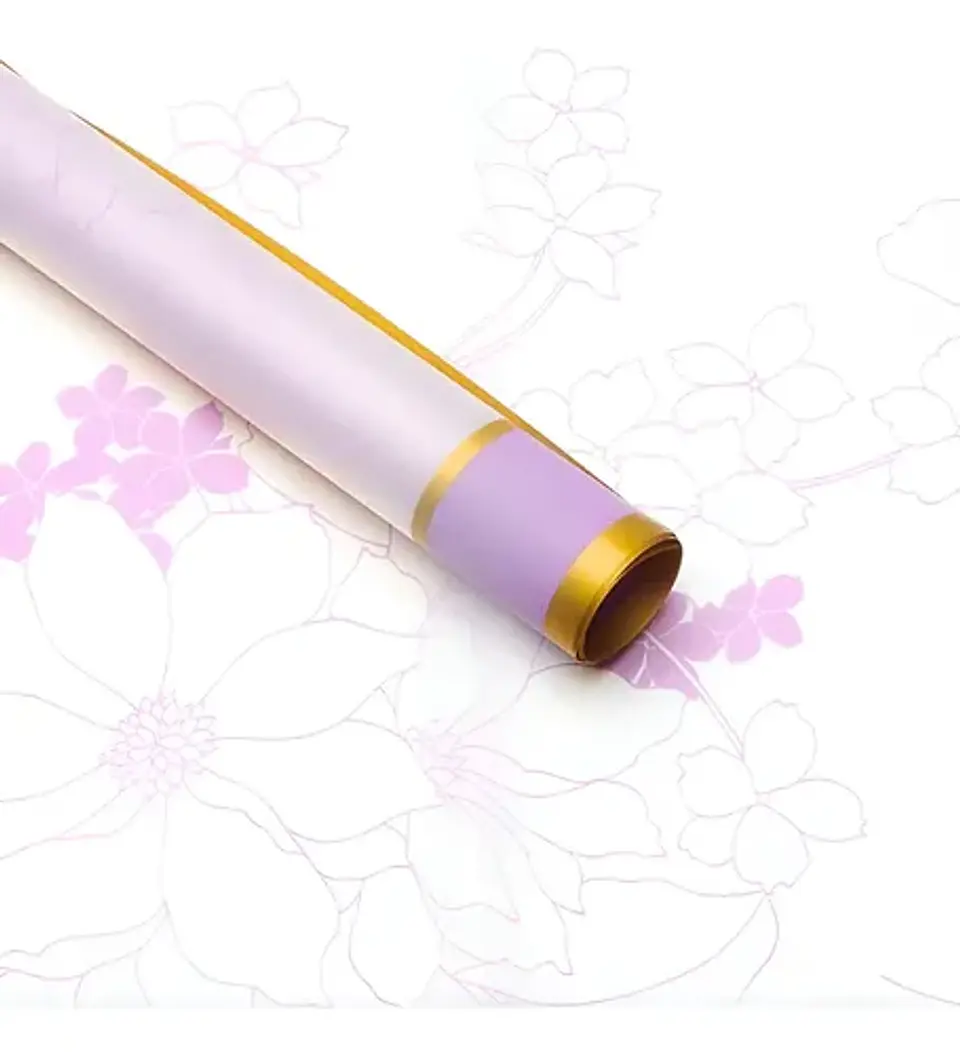 PAPEL COREANO CON DISEÑO Y BORDE DORADO - POR MAYOR 4