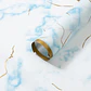 PAPEL COREANO CON DISEÑO MARMOL Y BORDE DORADO- POR MAYOR - Miniatura 4