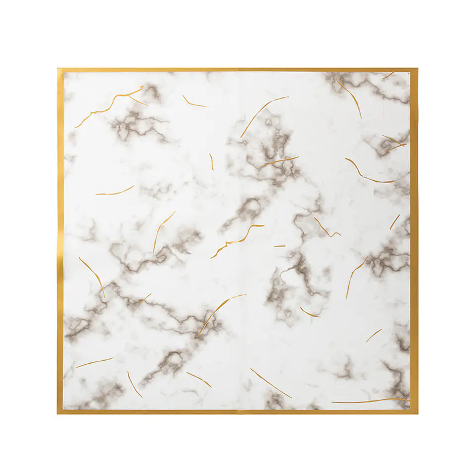 PAPEL COREANO CON DISEÑO MARMOL Y BORDE DORADO- POR MAYOR 10