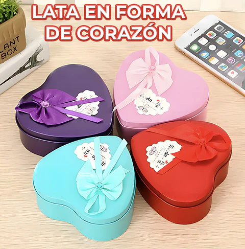 DETALLE OSITO CORAZON LATA CON ROSAS DE JABON - POR MAYOR