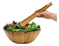 SET UTENSILIOS CON PINZA DE BAMBU EN MALLA BLANCA - POR MAYOR - Miniatura 2