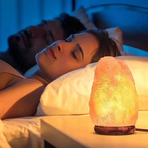 LAMPARA DE SAL DEL HIMALAYA LUZ REGULABLE PIEDRA DE 2.5 A 3 KILOS 20x13CM- POR MAYOR