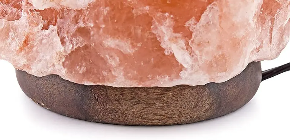 LAMPARA DE SAL DEL HIMALAYA LUZ REGULABLE PIEDRA DE 2.5 A 3 KILOS 20x13CM- POR MAYOR 10