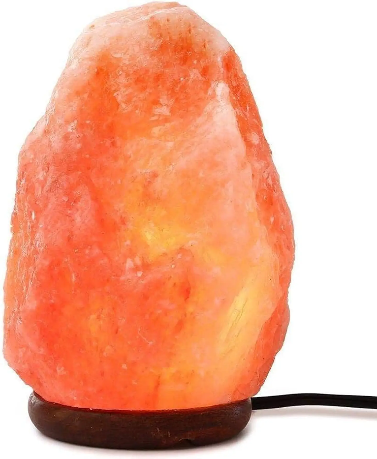 LAMPARA DE SAL DEL HIMALAYA LUZ REGULABLE PIEDRA DE 2.5 A 3 KILOS 20x13CM- POR MAYOR 11
