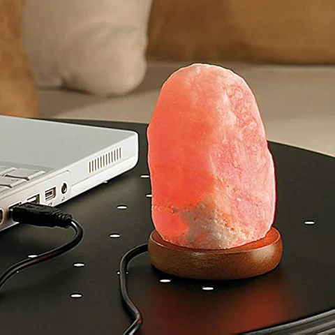 LAMPARA DE SAL DEL HIMALAYA PIEDRA DE 850GR A 1 KILO 14x8CM- POR MAYOR