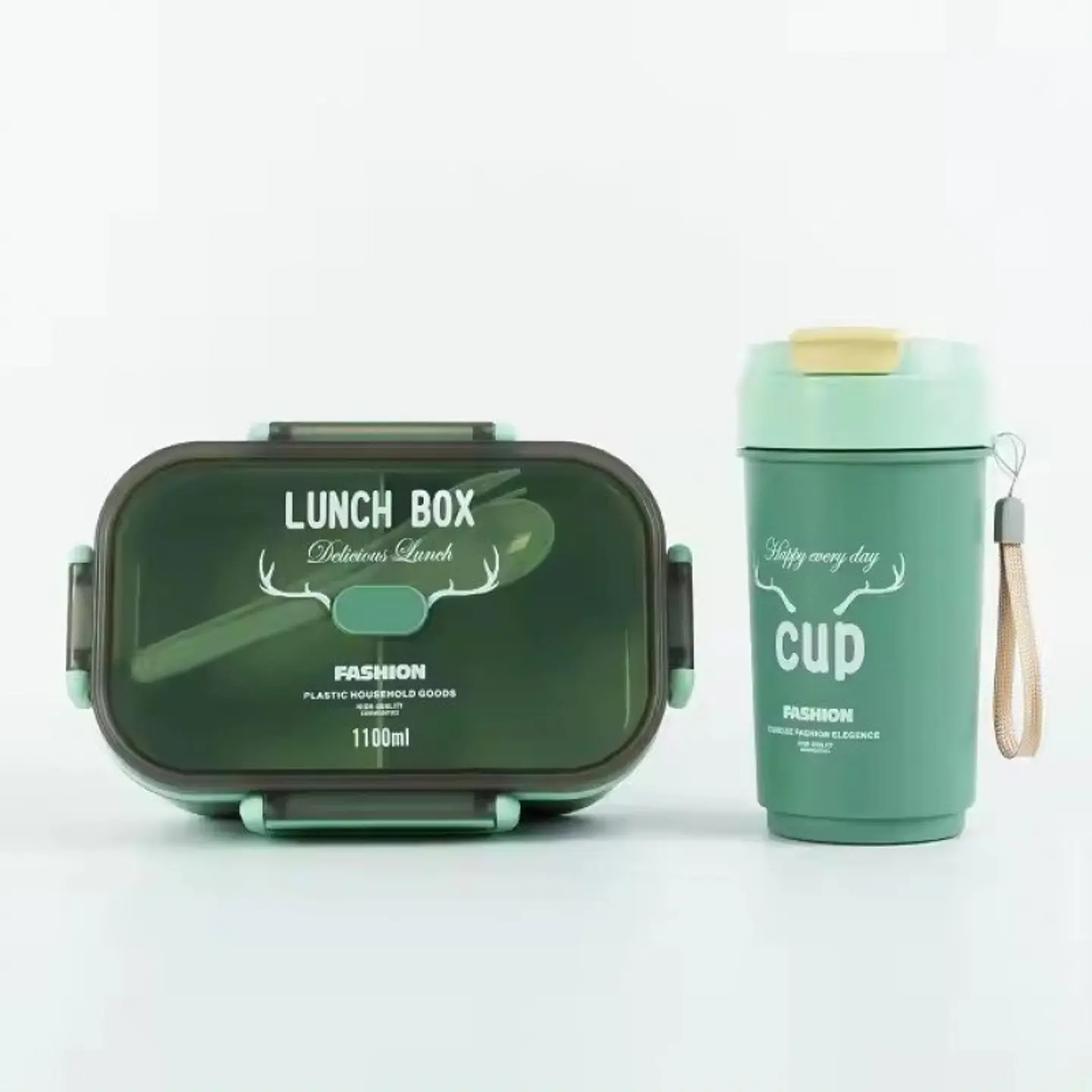 SET LONCHERA LUNCH BOX FASHION RECTANGULAR- POR MAYOR 2