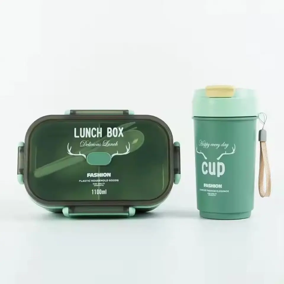 SET LONCHERA LUNCH BOX FASHION RECTANGULAR- POR MAYOR 2