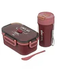 SET LONCHERA LUNCH BOX FASHION RECTANGULAR- POR MAYOR - Miniatura 3