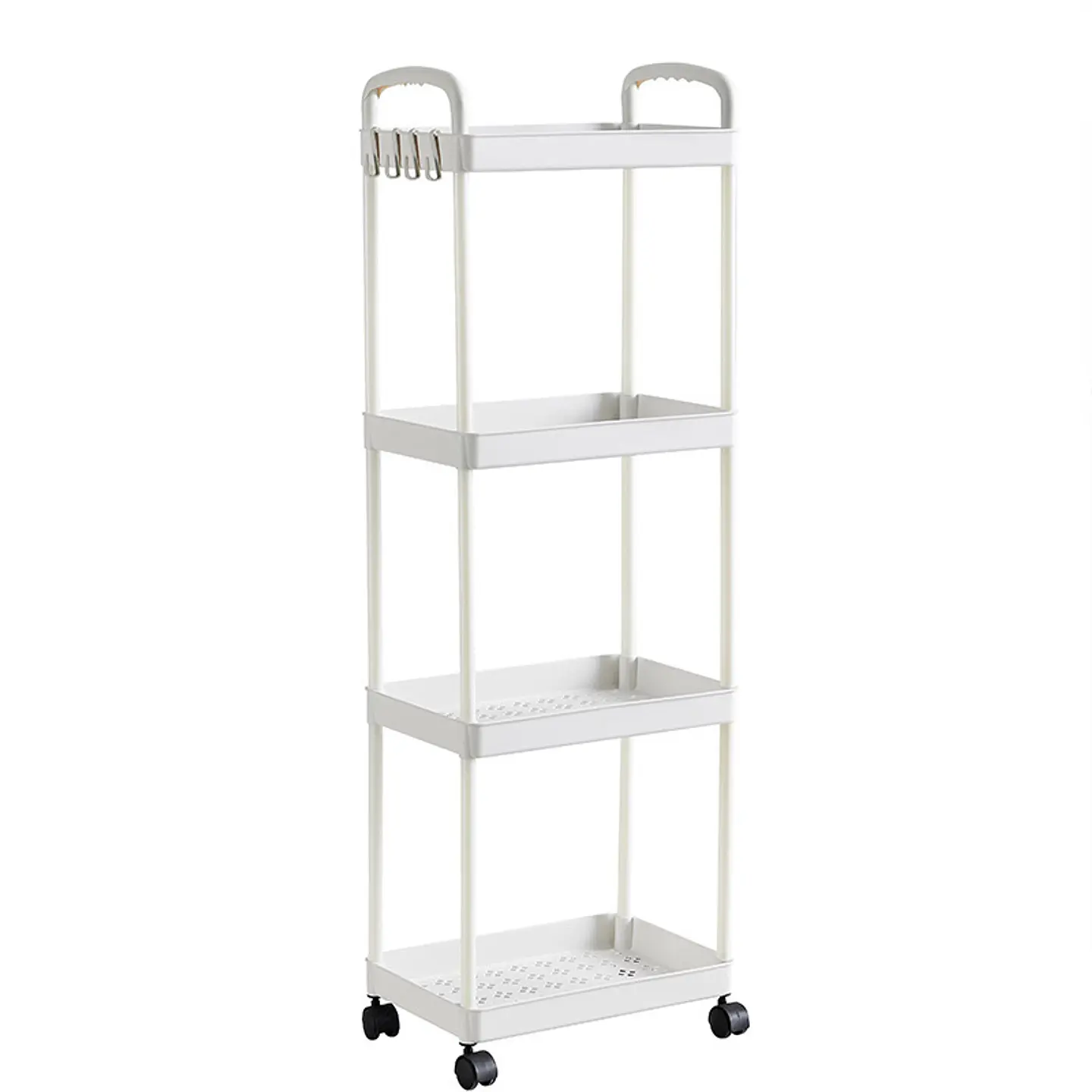 ESTANTE ORGANIZADOR CON RUEDAS DE 4 NIVELES - POR MAYOR 4
