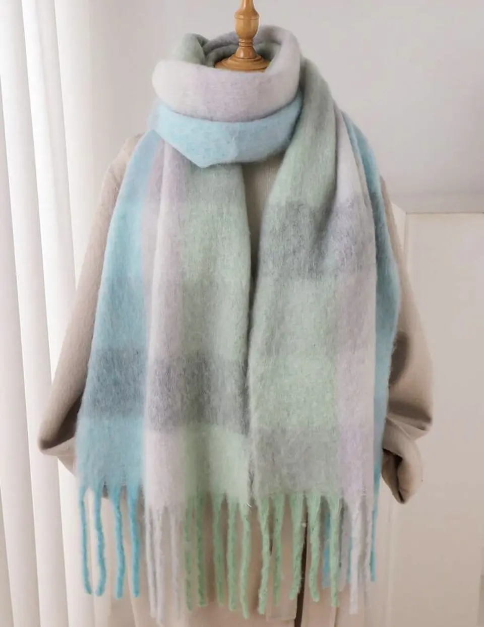 BUFANDON LANA DE ALPACA CUADRILLE 200x42CM- POR MAYOR 3