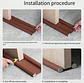 SELLADOR DE PUERTA AISLANTE PARA PUERTA DOBLE BORDE ESPUMA - POR MAYOR - Miniatura 2