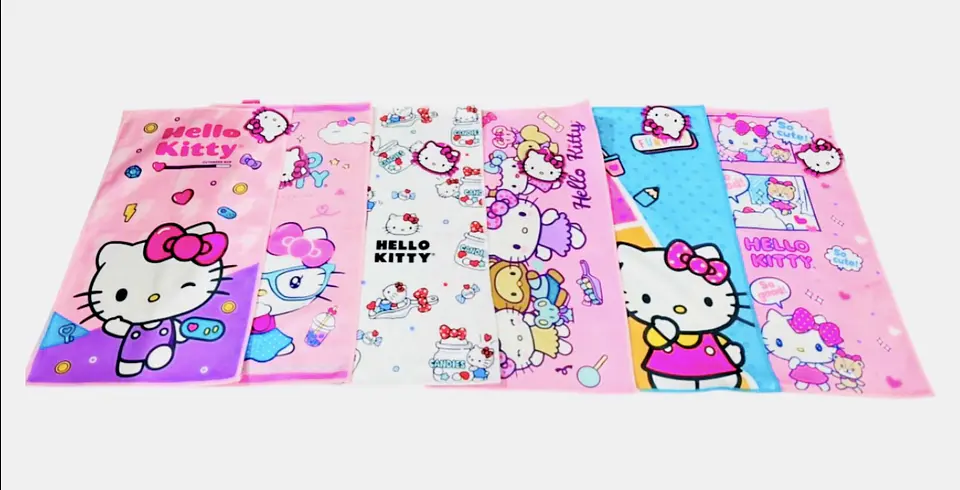 TOALLA DE MANO HELLO KITTY CON LICENCIA 50x30CM- POR MAYOR 8