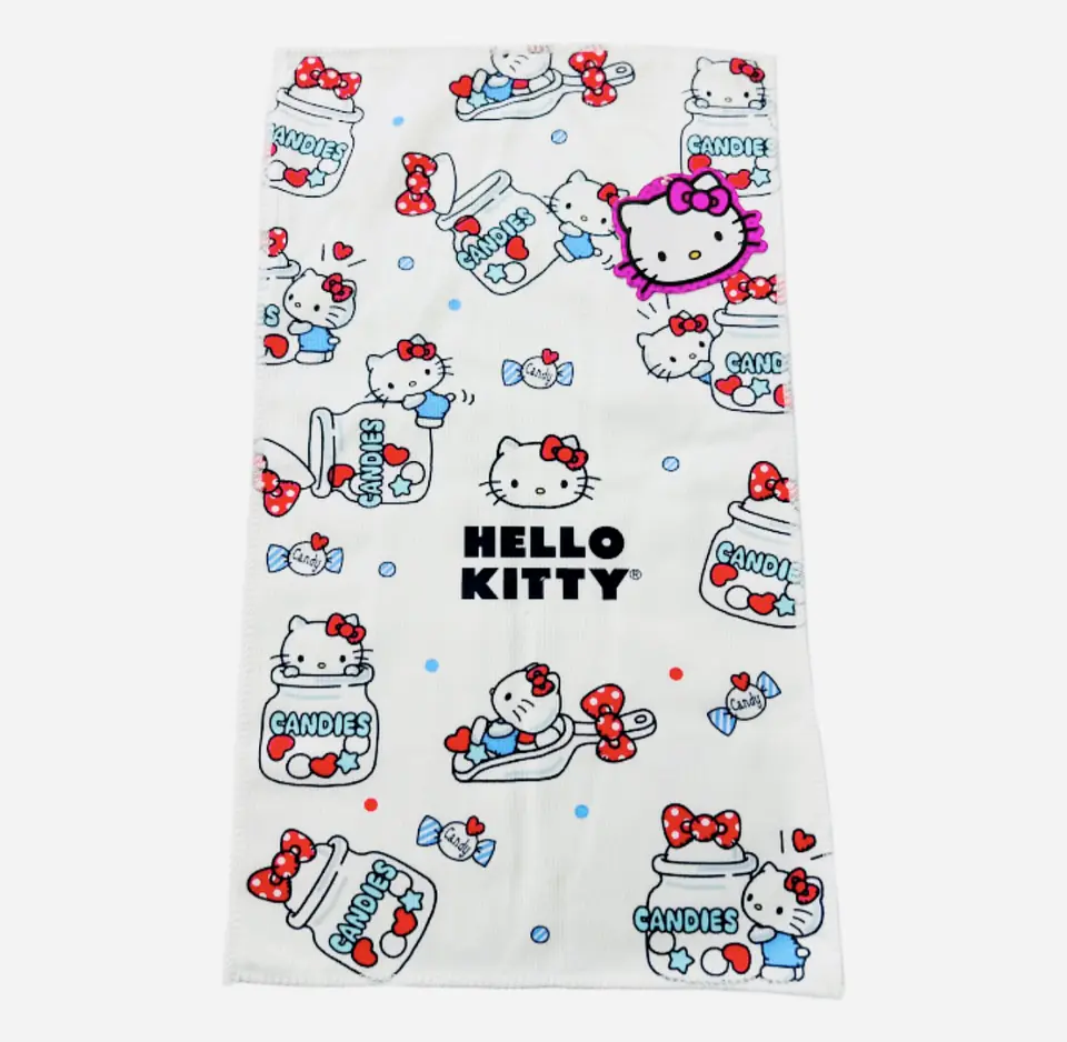 TOALLA DE MANO HELLO KITTY CON LICENCIA 50x30CM- POR MAYOR 6