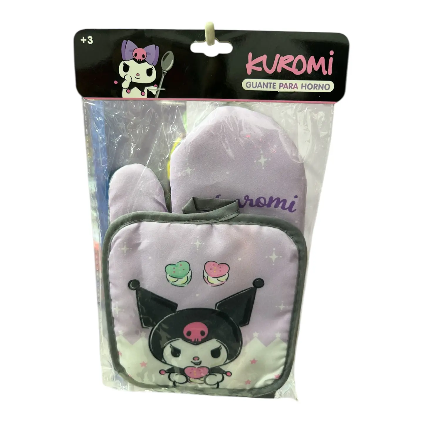 SET DE COCINA MANOPLA + GUANTES TÉRMICO PARA HORNO SANRIO - POR MAYOR 10
