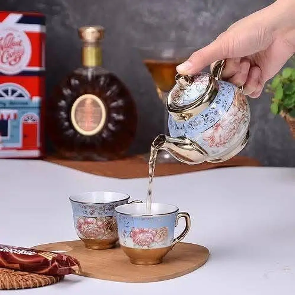 SET JUEGO DE TÉ DE CERÁMICA CON CAJA - POR MAYOR 3