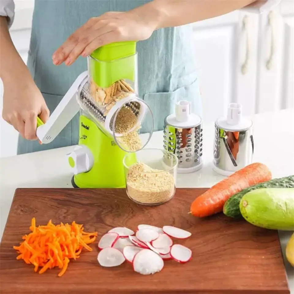 RALLADOR CORTADOR DE VERDURAS 3EN1 CON MANDOLINA - POR MAYOR 2