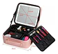 MALETÍN ORGANIZADOR DE MAQUILLAJE PORTÁTIL CON ESPEJO LED- POR MAYOR - Miniatura 10