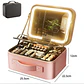 MALETÍN ORGANIZADOR DE MAQUILLAJE PORTÁTIL CON ESPEJO LED- POR MAYOR - Miniatura 2