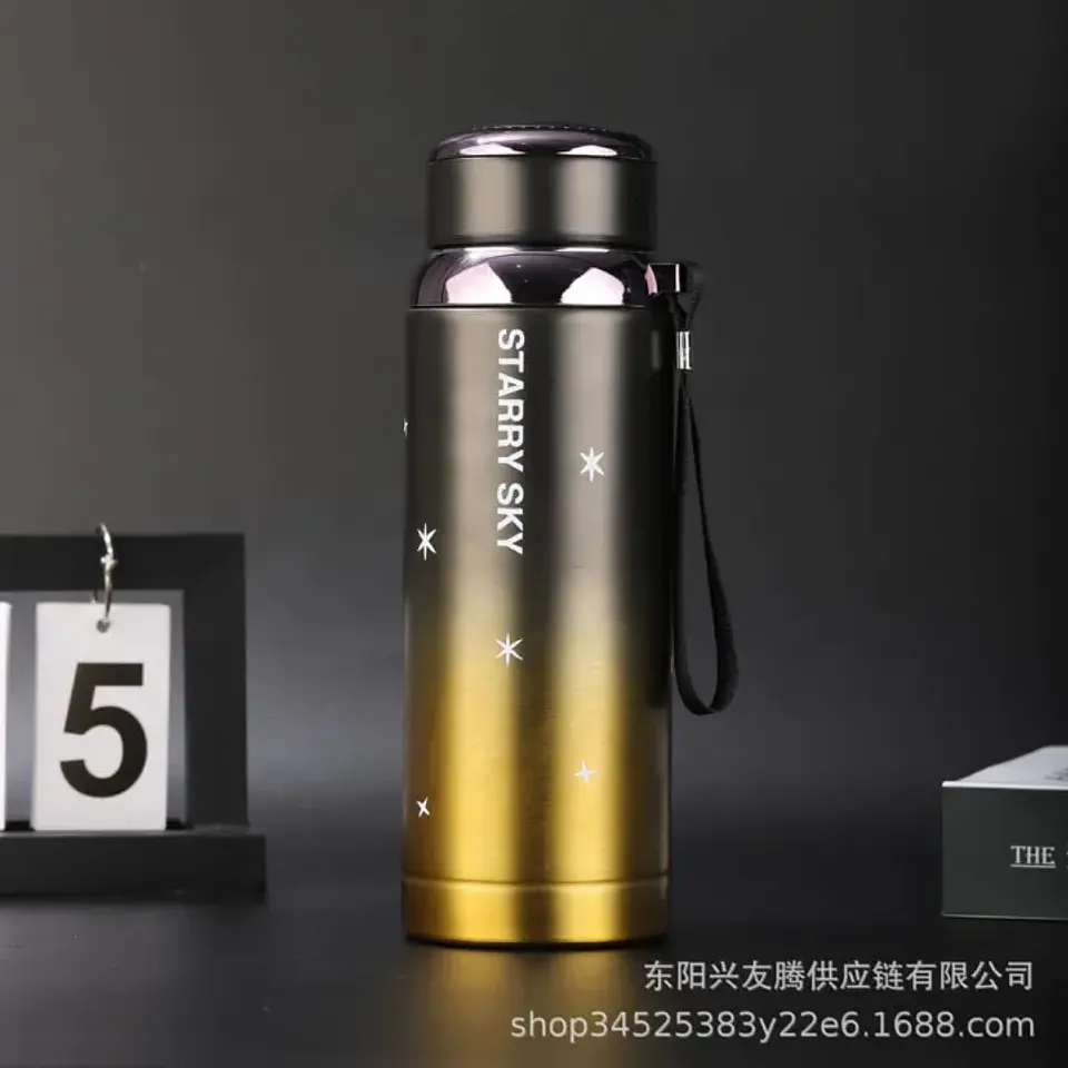 TERMO DE ACERO INOXIDABLE ESTRELLAS DE 800ML- POR MAYOR 4