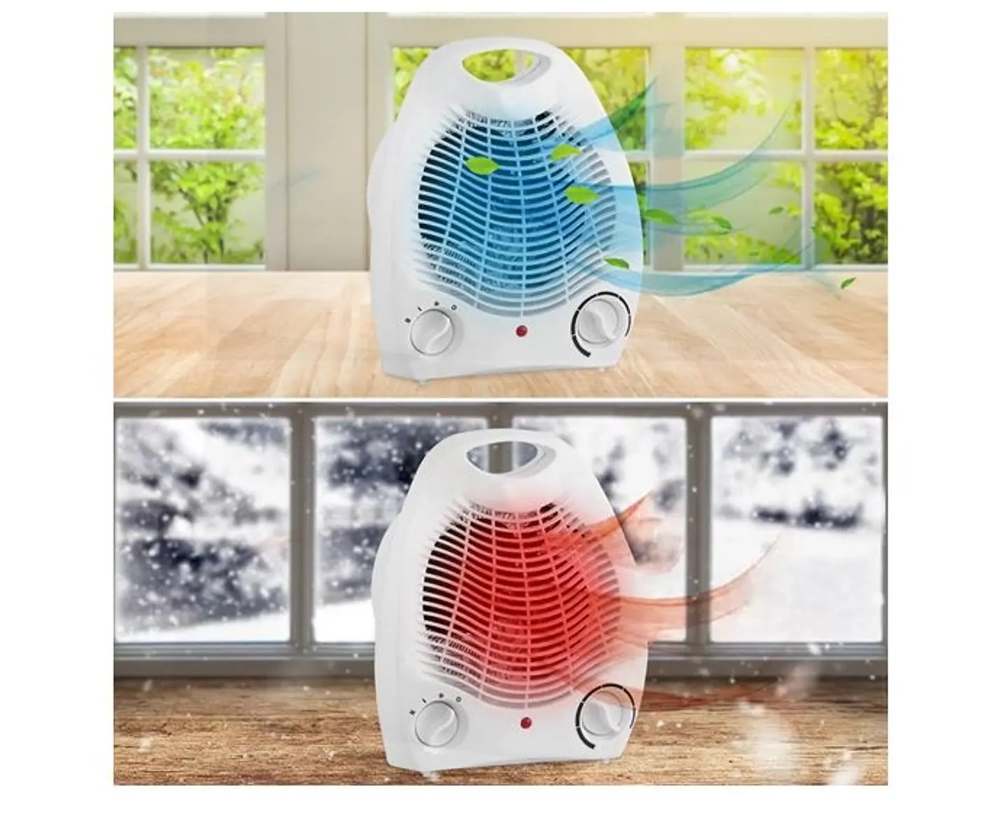 CALEFACTOR ELÉCTRICO TERMOVENTILADOR 1500W- POR MAYOR 6