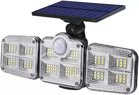 LÁMPARA SOLAR TRIPLE CABEZAL