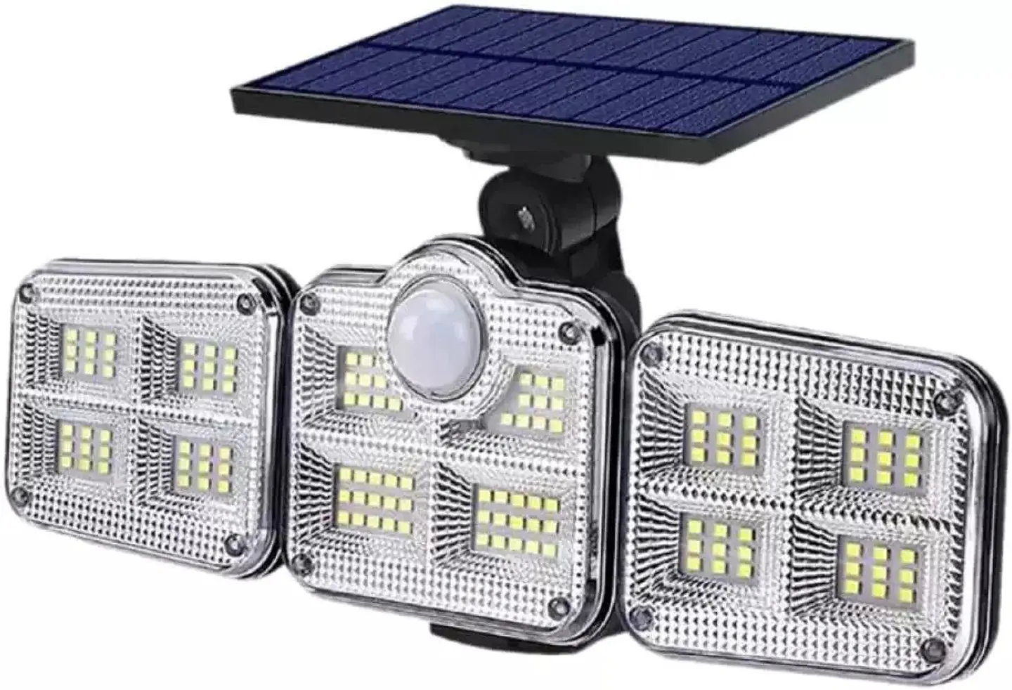 LÁMPARA SOLAR TRIPLE CABEZAL 1