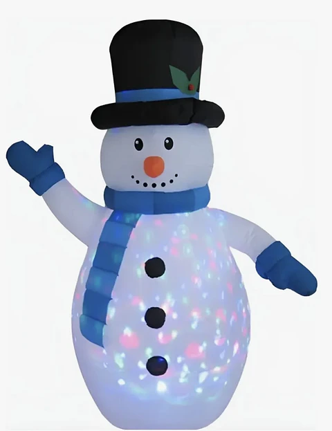 INFLABLE AUTOMÁTICO NIEVE LUCES DE COLORES 