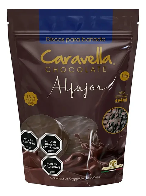 Master Martini Caravella Cobertura de Chocolate Alfajor- 1KG