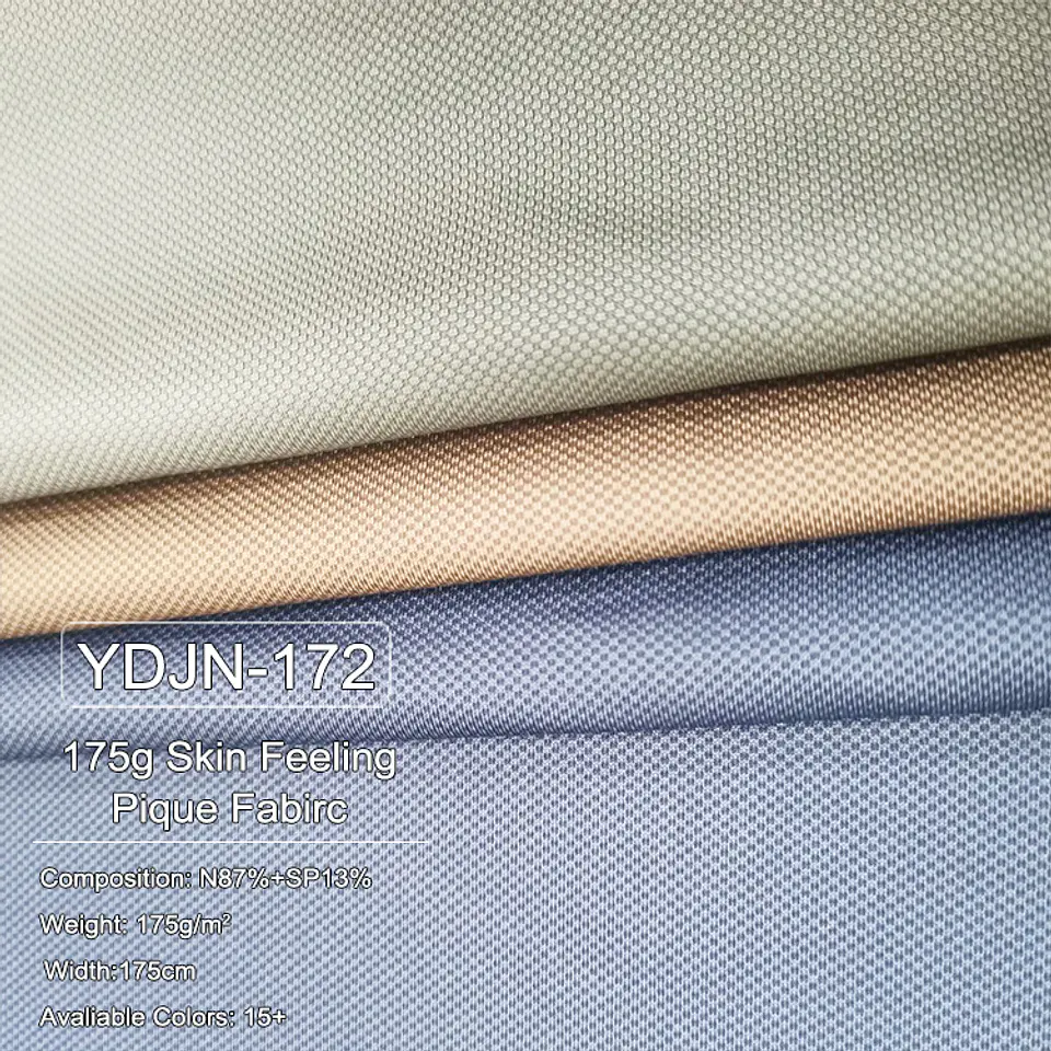 Tela Piqué Deportiva Dry Fit 175 GSM | 87% Poliamida 13% Spandex 1