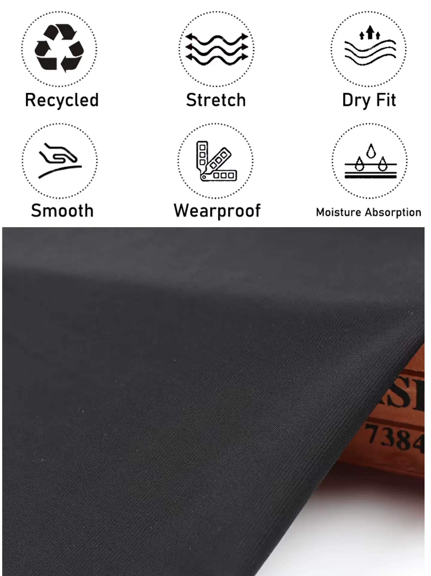 Tela Deportiva Dry Fit 155 GSM | 76% Poliamida 24% Spandex 3