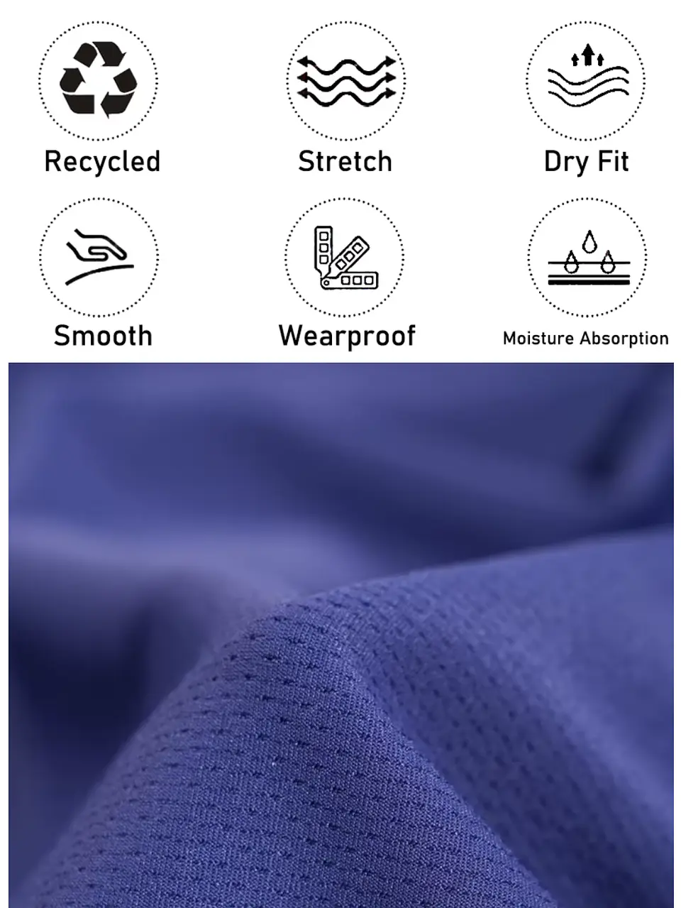 Tela Deportiva Dry Fit Tricot 207 GSM | 93% Poliamida 7% Spandex 3